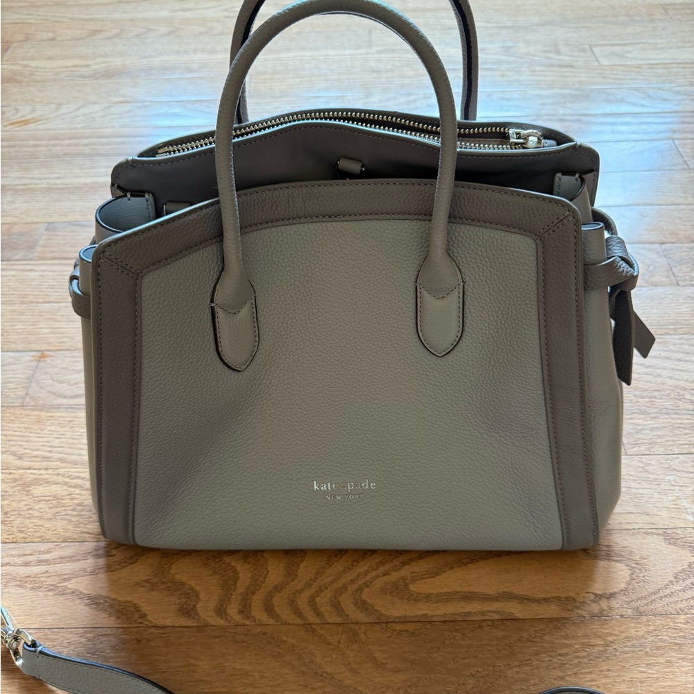 Kate Spade Gray Leather Handbag
